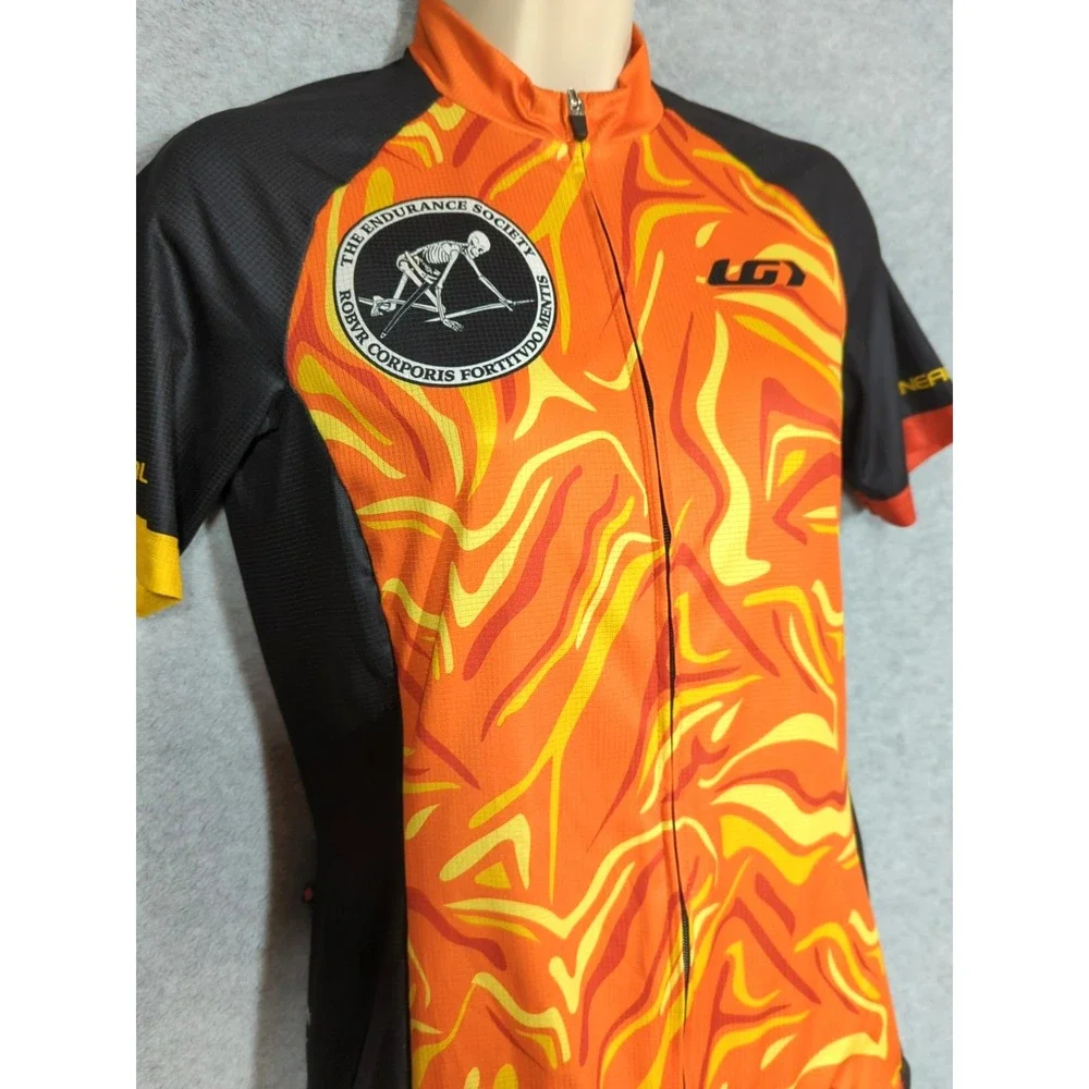 Louis Garneau Cycling Jersey Women M Full Zip The Endurance Society Skeletons - Picture 2 of 12